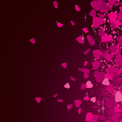 Pink Hearts love background - Background for valentines day and love