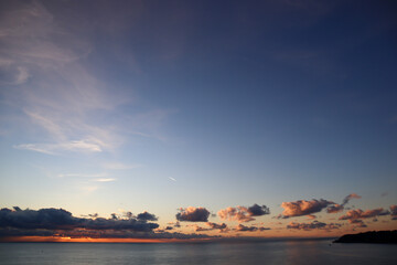 Fototapeta premium sunset over the sea
