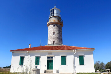 Picturesque lighthouse on island Lastovo, Croatia.