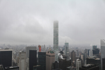 Naklejka premium New York on a cloudy day
