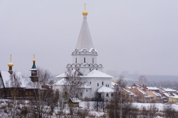 The church in honor of the Holy Equal-to-the-Apostles Princess Olga in Nizhny Novgorod in winter