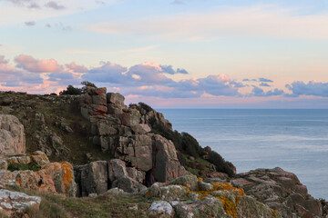 sunset in the mountains