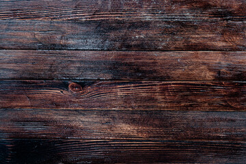 Fototapeta premium Vintage brown wood background texture. Old painted wood wall