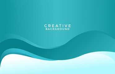 Vector Water Wavy Style Blue Color Design Background