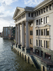 Buildings on River Thames, London, UK
