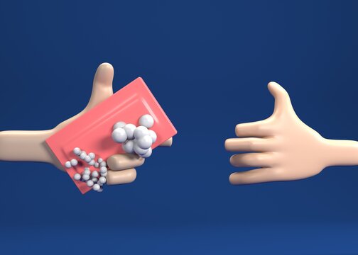 ilustraci&oacute;n de lavarse las manos con jab&oacute;n  Representaci&oacute;n 3d