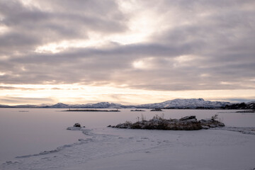 Lake &thorn;ingvallavatn in &THORN;ingvellir National Park. &THORN;ingvellir National Park is a UNESCO World Heritage Site.