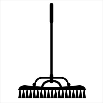 black mop cleaning floor clip art preview