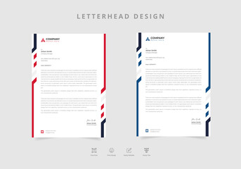 Corporate Business letterhead design eps Vector