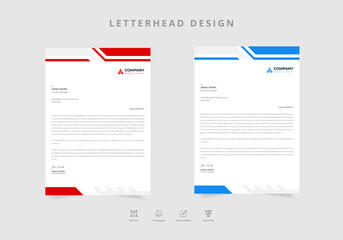 Businesswoman letterhead print template Vector
