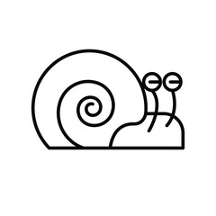 Snail small animal line icon