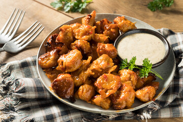 Homemade Vegetarian Vegan Buffalo Chicken Wings