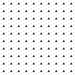 Square seamless background pattern from geometric shapes are different sizes and opacity. The pattern is evenly filled with black warning symbols. Vector illustration on white background