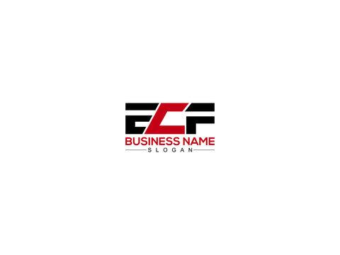 ECF Logo And Illustrations Design For Business