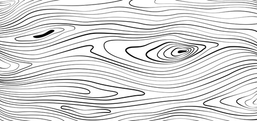 Wood texture. Clack wooden plank, cutting board, floor or table surface. Striped fiber textured background. Retro tree surface pattern in coloring style