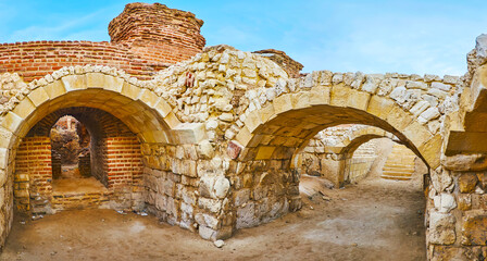 Explore Roman baths in Alexandria, Egypt