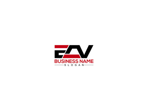 ECV Logo And Illustrations Design For Business