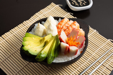 ensalada de langostinos