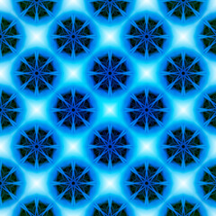 Blue winter geometric background