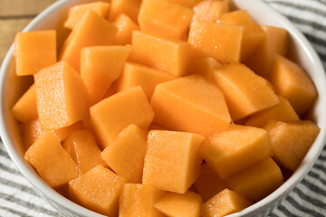 Homemade Raw Organic Cantaloupe