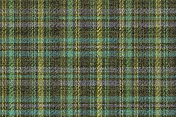 ragged old fabric texture night bright neon colors on dark olive background, traditional checkered gingham seamless ornament, for plaid, tablecloths, shirts, clothes, dresses, tartan