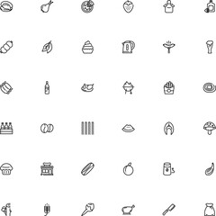 icon vector icon set such as: household, accessory, potato, storefront, morning, pinafore, citrus, business, pub, metal, pot, fillet, spaghettoni, cock, protective, retail, forest, gadgets, button