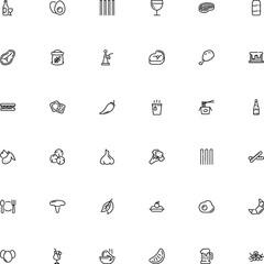 icon vector icon set such as: tequila, stroke, loaf, soft, color, easter, culinary, bone, takeout, paper, glyph, forest, apple, brewery, brunch, home, thanksgiving, crispy, cheese, monochrome, fork