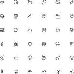 icon vector icon set such as: barbecue, central, sum, thin, semifinished, cooked, sing, cask, bbq, dog, away, cap, hotdog, caviar, cooker, technology, rack, short, orecchiette, garden, noodle