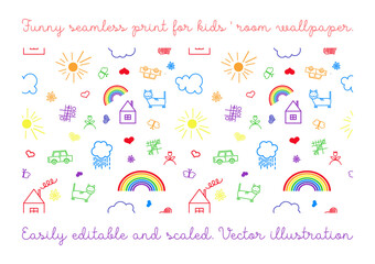 Seamless color vectorial pattern