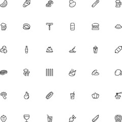 icon vector icon set such as: box, rare, butter, berry, whole, mushroom, can, berries, swirl, beer glass, oyster, chef, seed, sirloin, suillus grevillei, purple, pretzel, marine, pudding, print