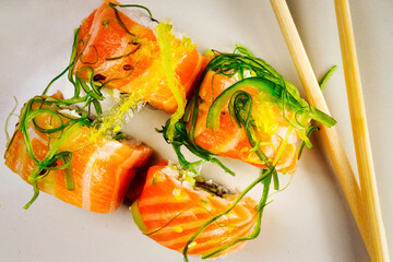 Japanese seafood sushi