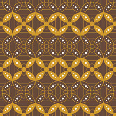 Fototapeta premium Batik decorative floral pattern design for print retail and fashion