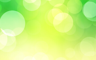 Green white and yellow luxury focus blur background. Abstract bokeh soft light gradient for concept ecology with graphic design poster banner and backdrop.