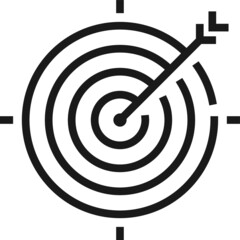 target icon. business goal icon vector