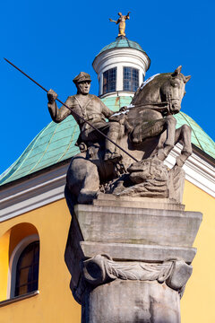 Poznan. Monument to the fifteenth Uhlan regiment.