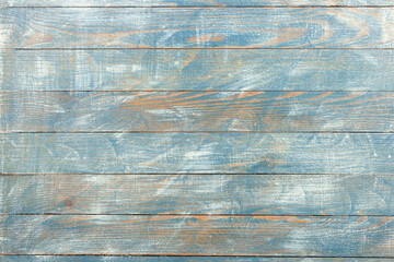 Obraz premium Vintage blue wood background texture. Old painted wood wall