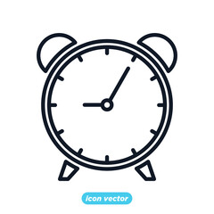 Time and clock office icon. Time and clock for workspace and workplace symbol vector illustration.