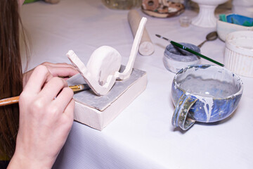the Children's class in a clay workshop, creativity