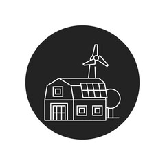 Farm management agriculture. Agricultural automation and robotics. Modern technologies. Smart farming black glyph icon. Greenhouse IOT. Sign for web page, app. UI UX design element. Editable stroke