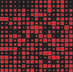 seamless pattern with red squares