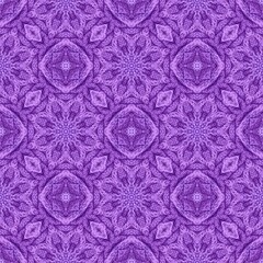 Beautiful seamless pattern with knitted ornament in violet colors. Print for fabric and textile.