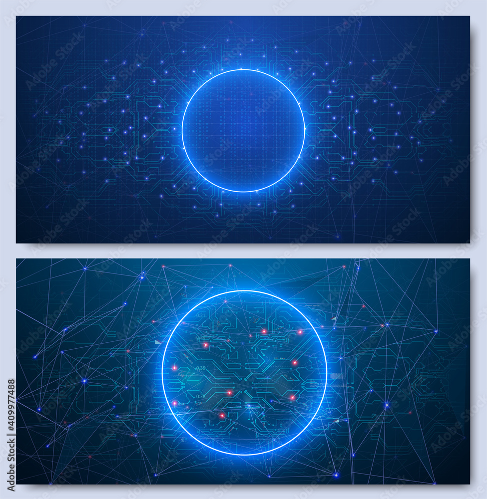 Aufkleber technological background. circuit board concept. abstract tech design background. abstract technolog