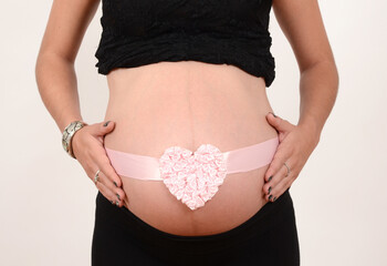 Pregnant girl belly