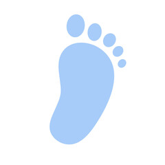 Fototapeta na wymiar One baby foot. Print flat icon for apps and websites