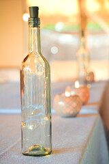 Light bottle home decor