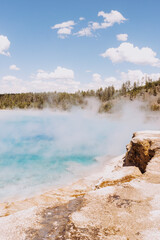 Grand Prismatic Springs in Yellowstone National Park Colorado
