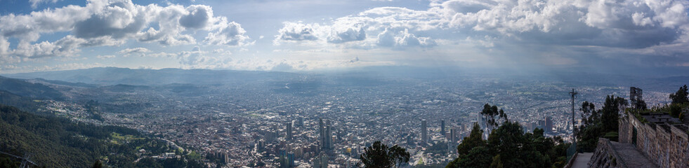 Panorama of Bogota from Monserrate
