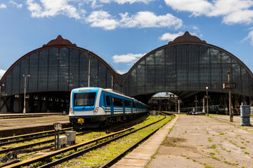 Train arriving at Retiro station in Buenos Aires