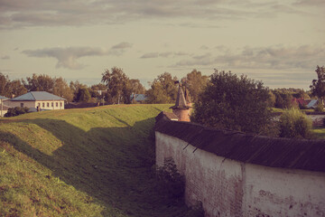 the city wall in Russia's old town