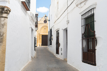 Fototapeta na wymiar beautiful streets of a famous white town in andalusia, Spain